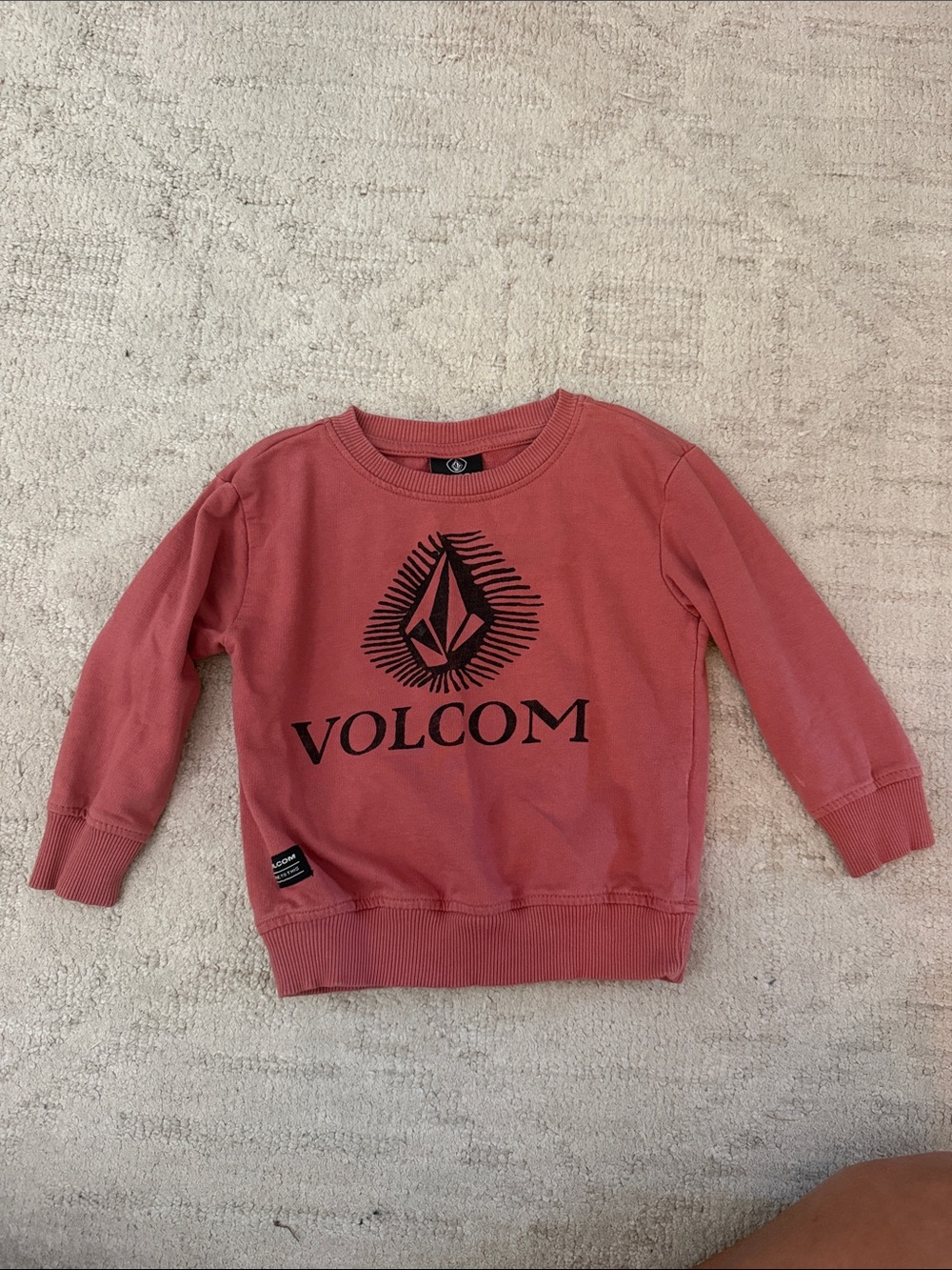 Volcom Kids  Crewneck Sweatshirt with Black Logo